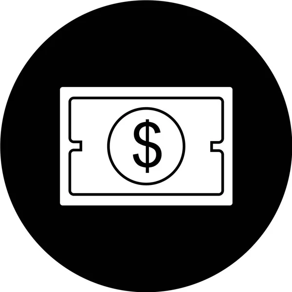 Dollar Pictogram Vector Illustratie — Stockvector