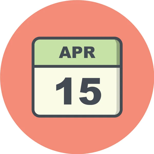 Calendario Vector Plano Icono — Vector de stock