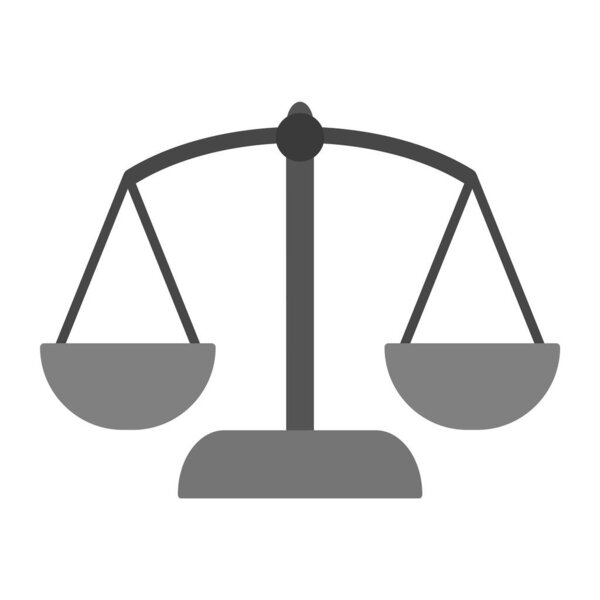 Balance Icon In Trendy Style Isolated Background  