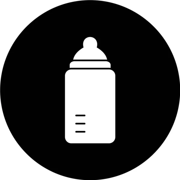 Symbolvektor Babyflasche — Stockvektor