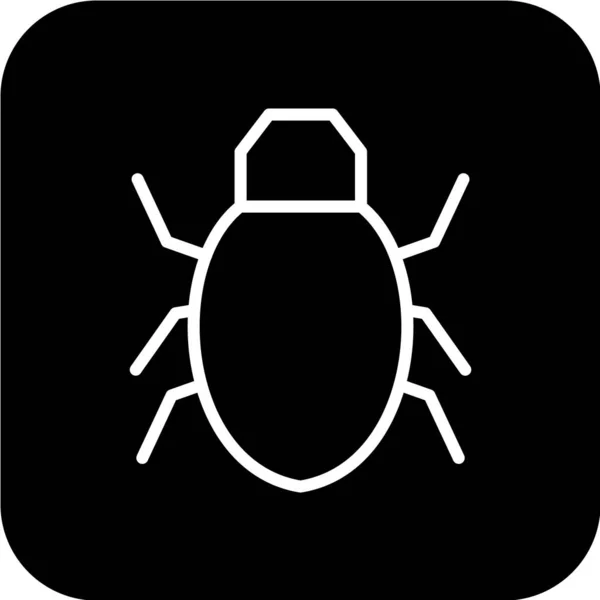 Bug Icon Vector Illustration — Stock Vector