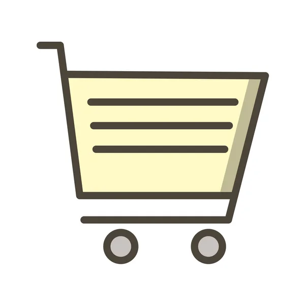 Icono Del Carrito Compras Ilustración Del Vector — Archivo Imágenes Vectoriales