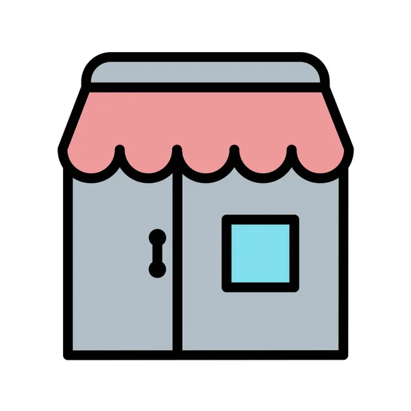 Store Shopping Cart Vector Icon — Stock Vector