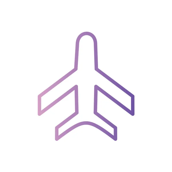 Иконка Самолета Вектор Плоская Конструкция Лучший Растровый Пиктограмма — стоковый вектор