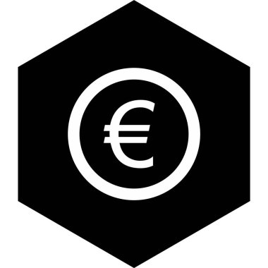  Trendi Biçimli Euro Simgesi İzole Arkaplan     