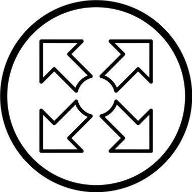 ok simgesi vektör illüstrasyonu