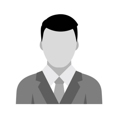 İş adamı avatar simgesi vektör illüstrasyonu