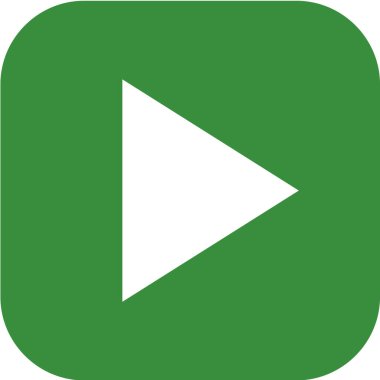 yeşil ok vektör simgesi