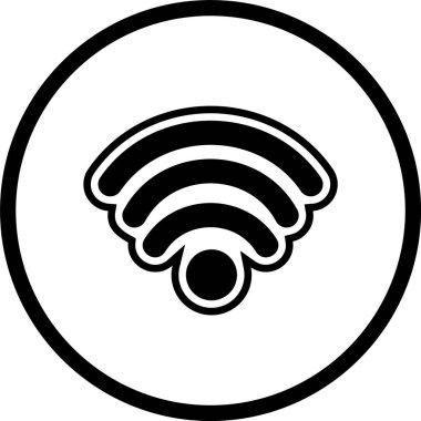 Moda biçimi izole edilmiş arkaplanda wifi simgesi