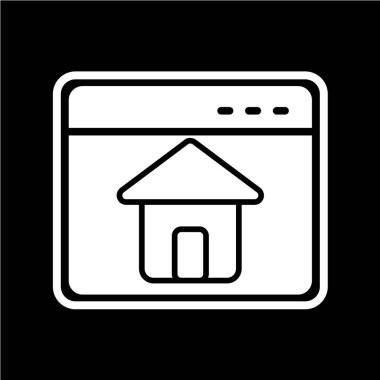 Ev simgesi vektör illüstrasyonu