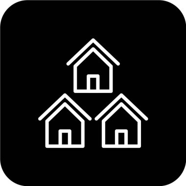 Modern yapı simgesinin vektör illüstrasyonu