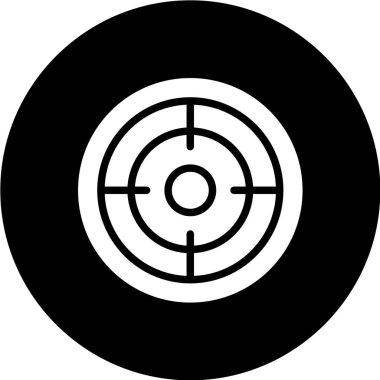 Hedef simgenin vektör illüstrasyonu