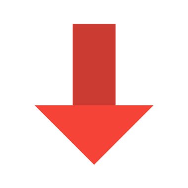 ok işareti simgesi, vektör çizimi