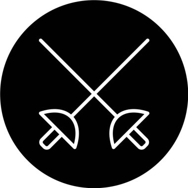 Çapraz kılıçların vektör çizimi