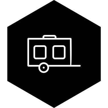 Modern b 'nin vektör çizimi trenin ikonundan yoksun