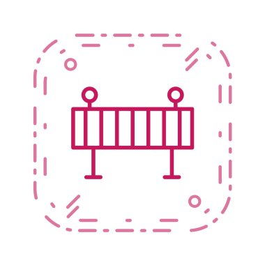 Modern b 'nin vektör illüstrasyonunda bebek için simge yok