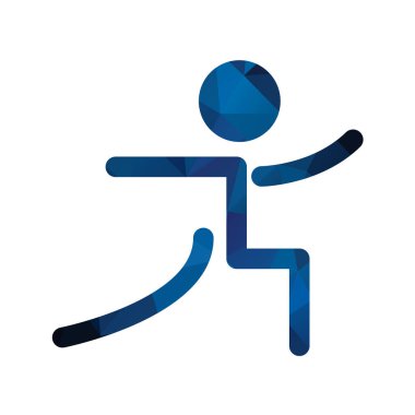 Arka planda spor simgesi izole edildi