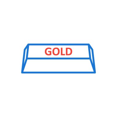 Moda Biçimli Altın Simgesi İzole Arkaplan  