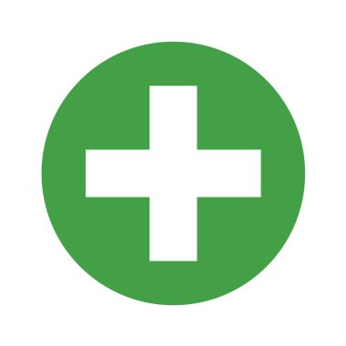 Beyaz arkaplanda tıbbi simge