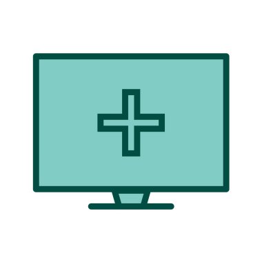 Bilgisayar simgesi. vektör illüstrasyonu