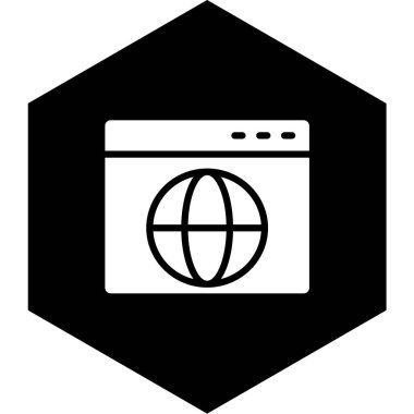 tarayıcı pencere simgesi, vektör illüstrasyonu