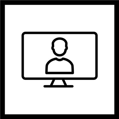 kullanıcı simgesi, vektör illüstrasyonu. düz tasarım biçimi