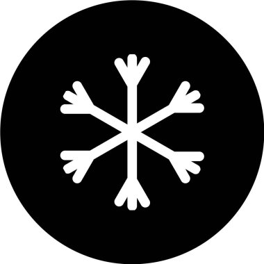 vektör kar tanesi simgesi, illüstrasyon.