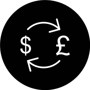 Dolar işareti simgesi, vektör çizimi