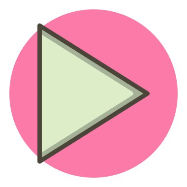 Moda Biçimli İzole Arkaplanda Simge Çal