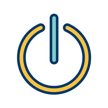 güç düğmesi vektör simgesi