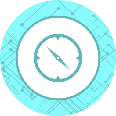 pusula simgesi modadan izole edilmiş arkaplan