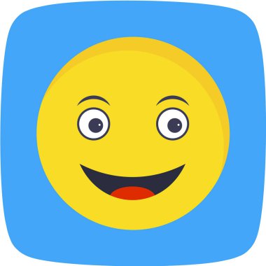 Moda Biçimli Emoji Simgesi İzole Arkaplan 