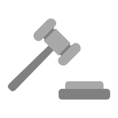 Açık Artırma Simgesi Moda Biçiminde İzole Arkaplan    