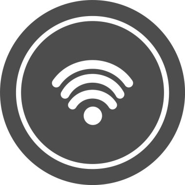 Moda biçimi izole edilmiş arkaplanda wifi simgesi