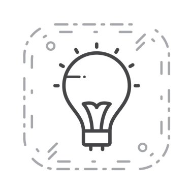 ampul simgesi vektör illüstrasyonu