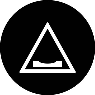 Uyarı işaretinin vektör çizimi