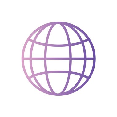 Küresel simge vektör illüstrasyonu