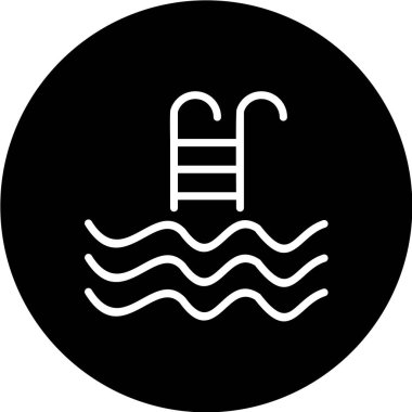 Siyah arkaplanda vektör simgesi. eps10