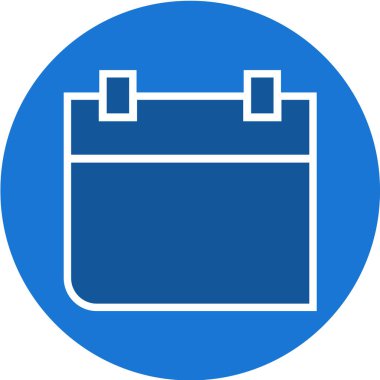 Modern mavi ve beyaz simgenin vektör illüstrasyonu