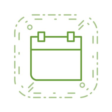 Takvim simgesi vektör illüstrasyonu