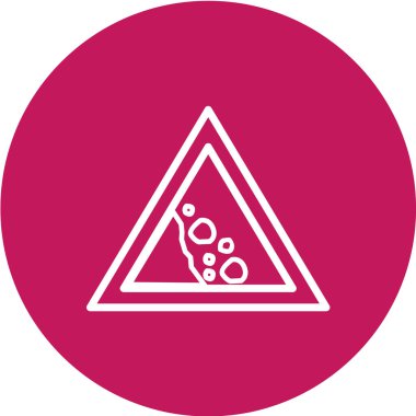 Yol simgesi, vektör illüstrasyonu