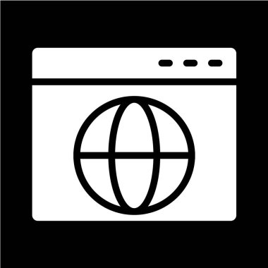 beyaz arkaplanda siyah simge izole edildi