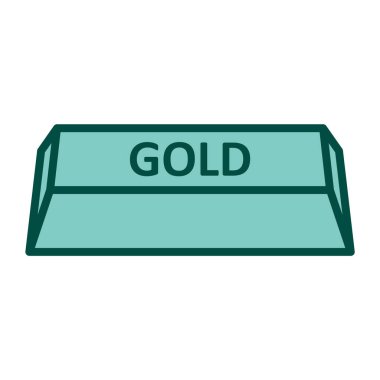 Moda Biçimli Altın Simgesi İzole Arkaplan  