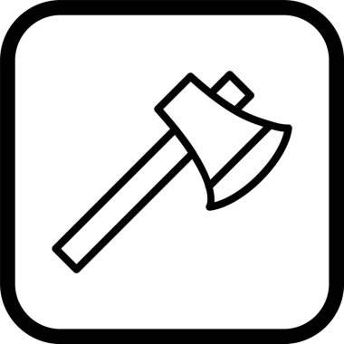  Moda Biçimli Axe Simgesi İzole Arkaplan      