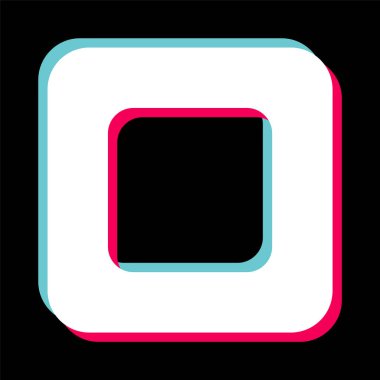 Moda Biçimli Ayırılmış Arkaplanda Simgeyi Durdur