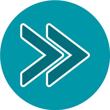 Web çizgisi simgesi, okun vektör illüstrasyonu