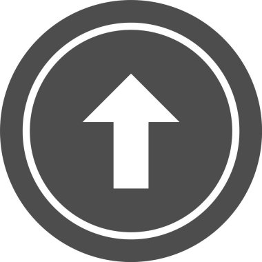 Moda Biçiminde Yukarı Simge İzole Arkaplan