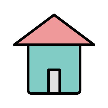 ev simgesi vektör illüstrasyonu