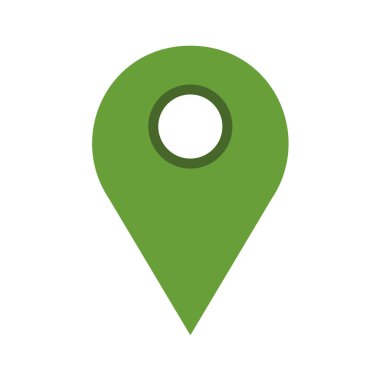 Harita işaretleyici simgesi, vektör illüstrasyonu