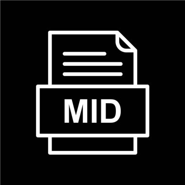 Vektör düz web simgesi. ortası